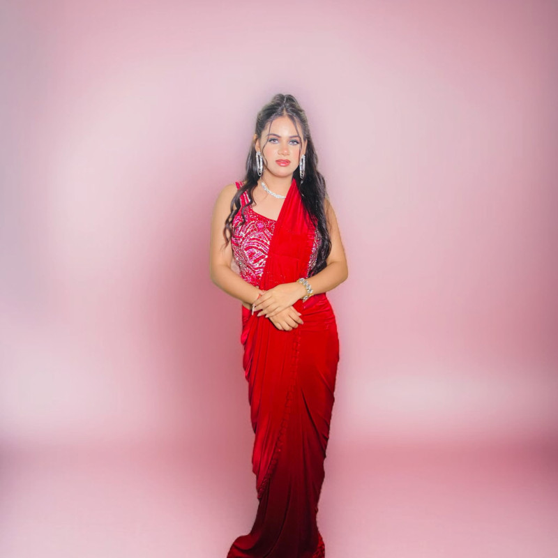 30 second Drape lycra Saree